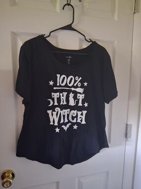 just be Black Graphic Tee with Subtle White Logo